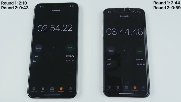 เปรียบเทียบความเร็ว iPhone XS Max vs iPhone X