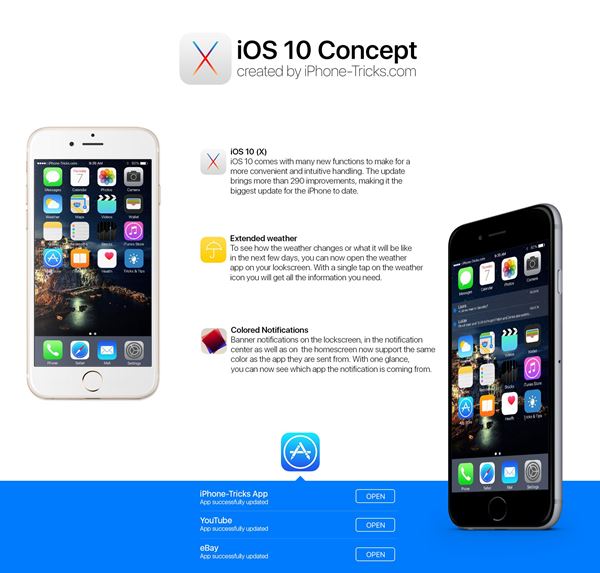 ชมคลิปคอนเซ็ปต์ iOS 10 
