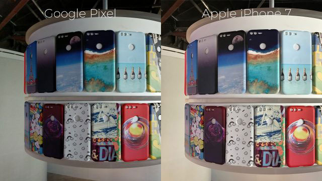 Google Pixel, iPhone 7