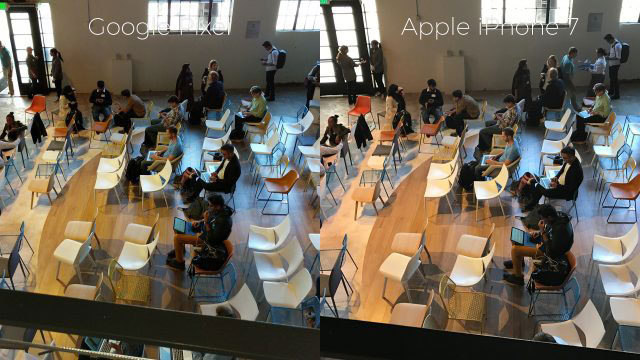 Google Pixel, iPhone 7
