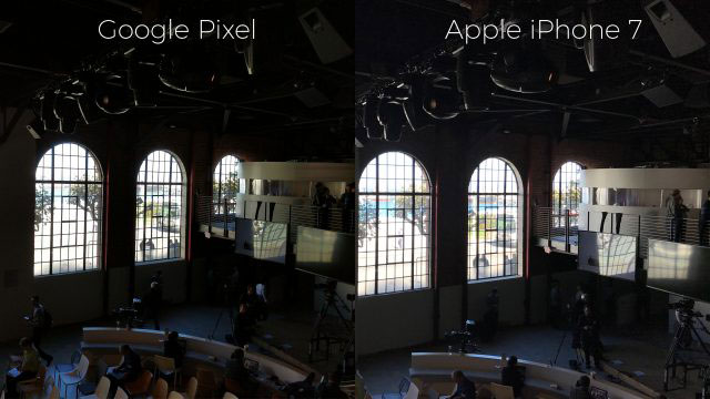 Google Pixel, iPhone 7