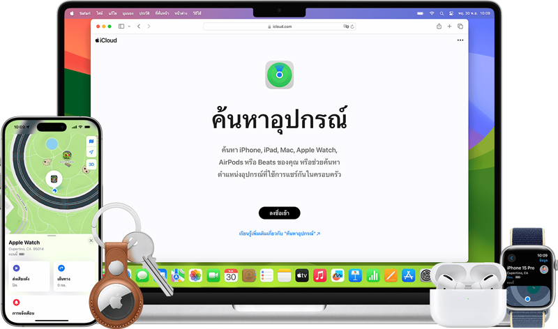 วิธีตามหาโทรศัพท์หาย iphone