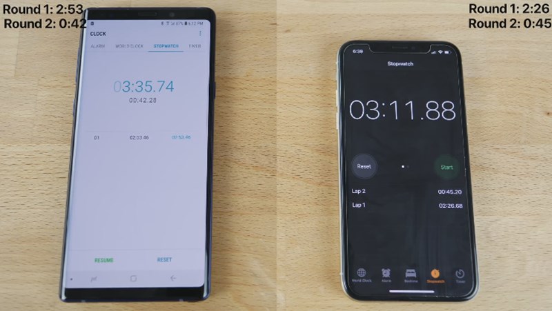 Galaxy Note 9 vs iPhone X รุ่นไหนเร็วกว่า
