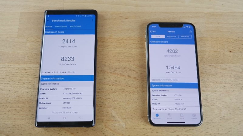 Galaxy Note 9 vs iPhone X รุ่นไหนเร็วกว่า