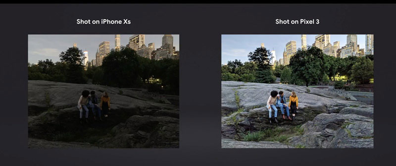 Google Pixel 3 ถ่ายภาพกลางคืนได้สวยกว่า iPhone XS