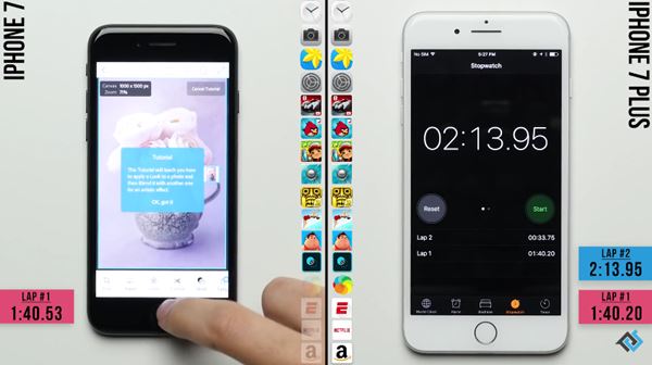เทียบความเร็ว iPhone 7 VS iPhone 7 Plus