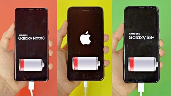 ทดสอบแบตฯ Galaxy Note 8, iPhone 7 Plus และ S8 Plus