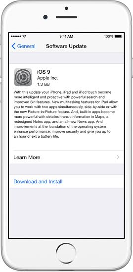 วิธีอัพเดท iOS 9 เวอร์ชั่นตัวเต็ม