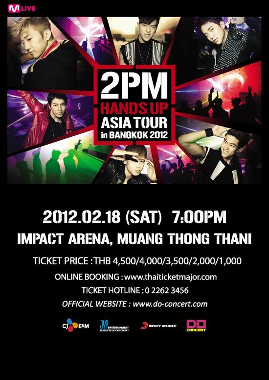 2PM Hands Up Asia Tour 2012 in Bangkok
