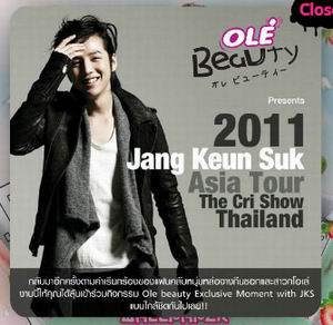 Jang Keun Suk Asia Tour The Cri Show in Thailand