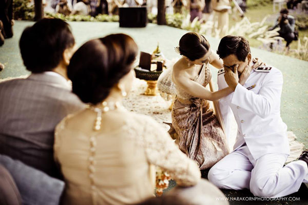 บรรยากาศแห่งความรัก งานแต่งงานแอฟ-สงกรานต์