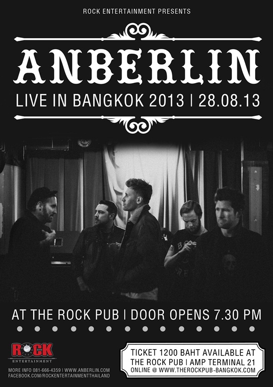 Anberlin Live in Bangkok 2013