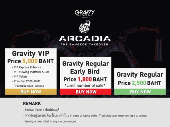 Gravity Thailand 2016