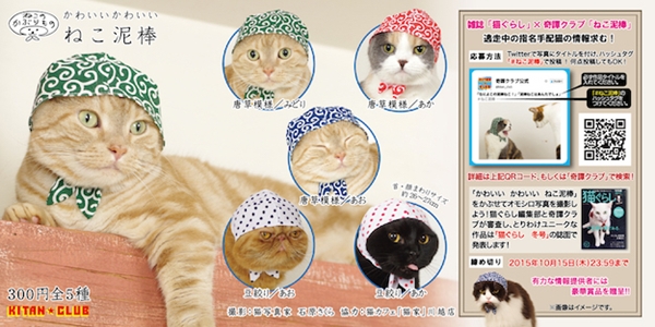 ผ้าโพกหัวน้องแมวสุดคิวท์ ไอเทมใหม่ในตู้หยอดเหรียญของญี่ปุ่น 
