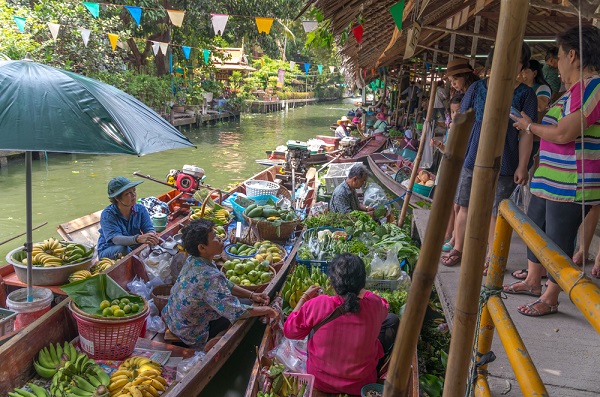 ตลาดน้ำในกรุงเทพฯ