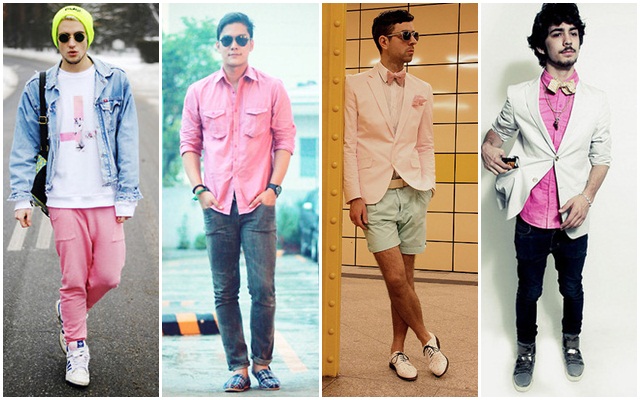เสื้อผ้าสีชมพูผู้ชาย