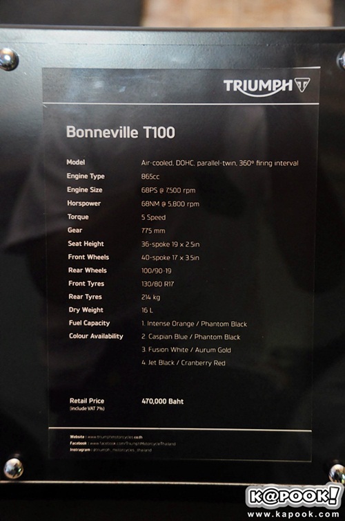 Triumph Bonneville T100 