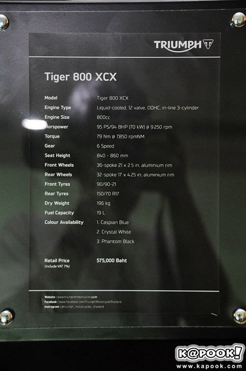 Triumph Tiger 800 XCX