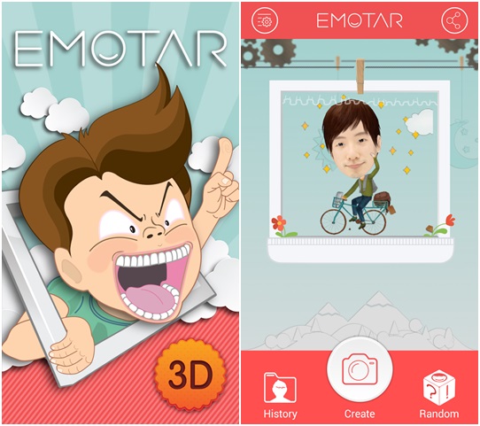 Emotar แอพฯ แต่งรูปล้อเลียนเปลี่ยนหน้าให้ฮา สำหรับ Android