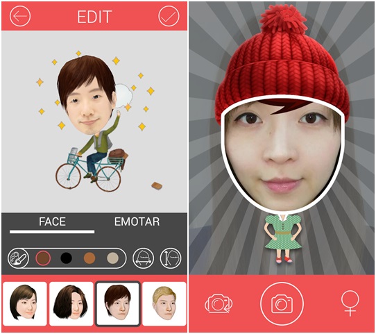 Emotar แอพฯ แต่งรูปล้อเลียนเปลี่ยนหน้าให้ฮา สำหรับ Android