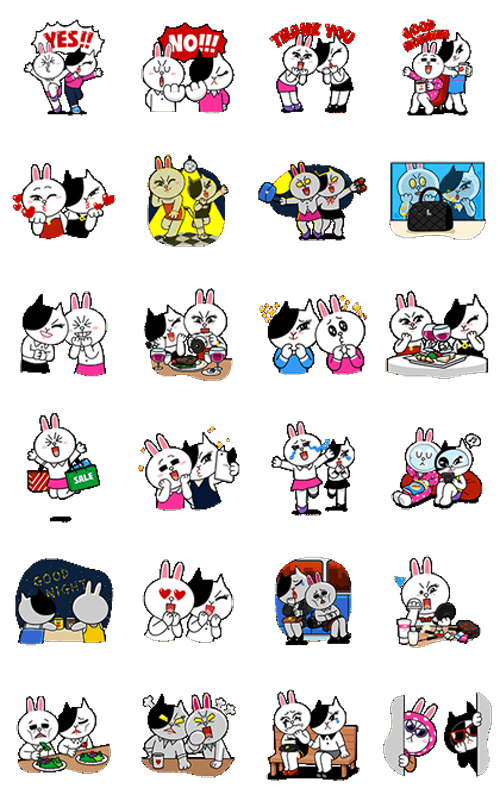 สติ๊กเกอร์ LINE ฟรีของต่างประเทศประจำสัปดาห์