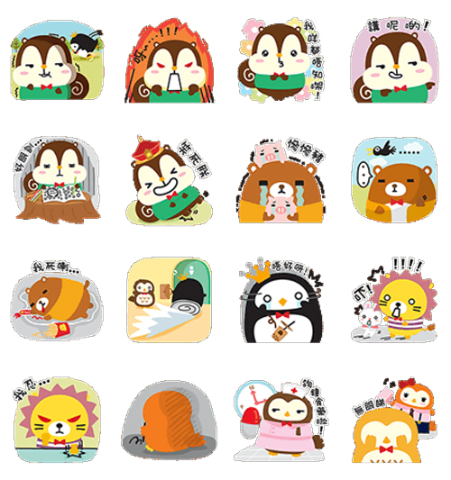 สติ๊กเกอร์ LINE ฟรีของต่างประเทศประจำสัปดาห์