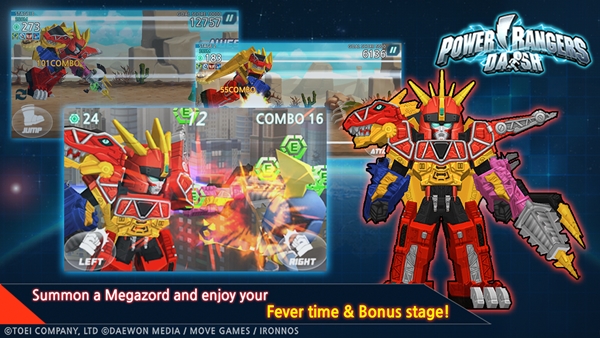 Power Rangers Dash เกมพาวเวอร์เรนเจอร์ ลง Android