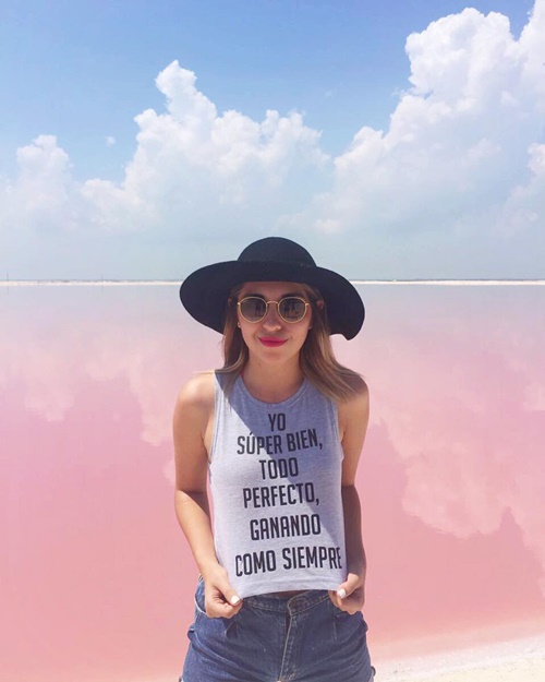 ทะเลสาบสีชมพู ในเม็กซิโก