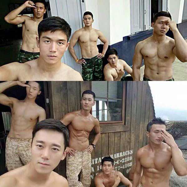 เหล่าทหารไทยกล้ามแน่น ถ่ายรูปเทียบซีรีส์ Descendants Of The Sun 