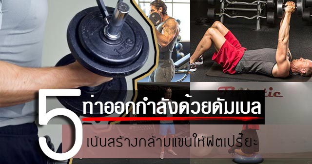 5 วิธีออกกำลังด้วยดัมเบล เน้นปั้นไบเซ็ปส์และไทรเซ็ปส์ให้ใหญ่สมใจ