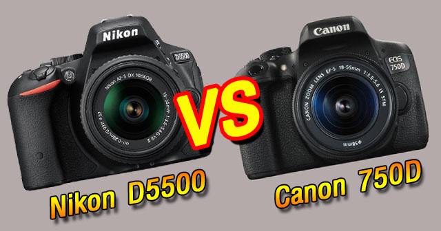 Nikon D5500 vs Canon 750D