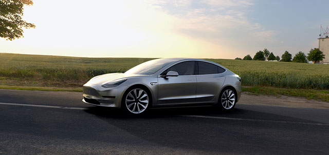 2016 tesla model 3 outlet price