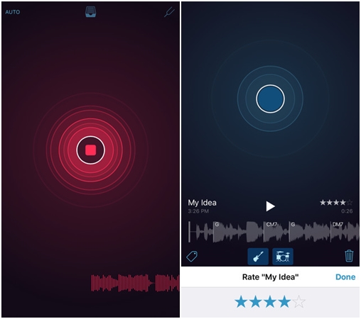 Music Memos แอพฯ บันทึกเสียงดนตรี