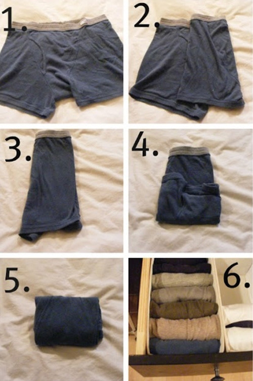 วิธีพับเสื้อผ้าให้เล็ก