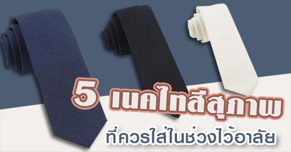 เนคไทสีสุภาพ