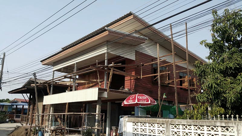 รีโนเวทบ้านครึ่งปูนครึ่งไม้