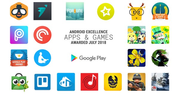 กูเกิลแนะนำแอพและเกมดีเด่น Android Excellence 2018
