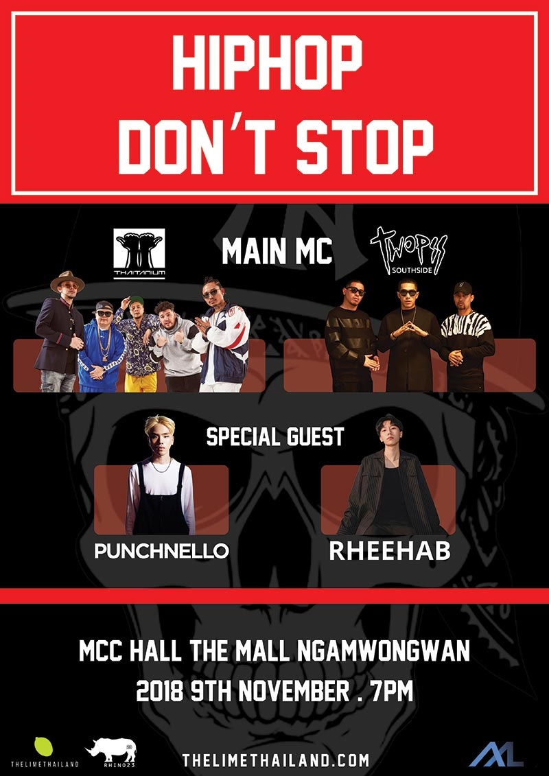2018 Hip Hop Dont Stop in Bangkok 2018 Hip Hop Dont Stop in Bangkok