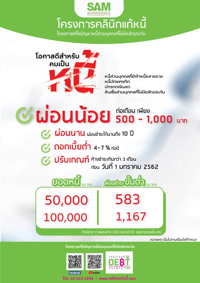 คลีนิกแก้หนี้ คลีนิกแก้หนี้