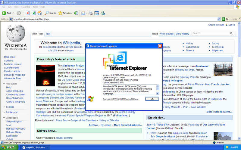 โหลด internet explorer xp.html