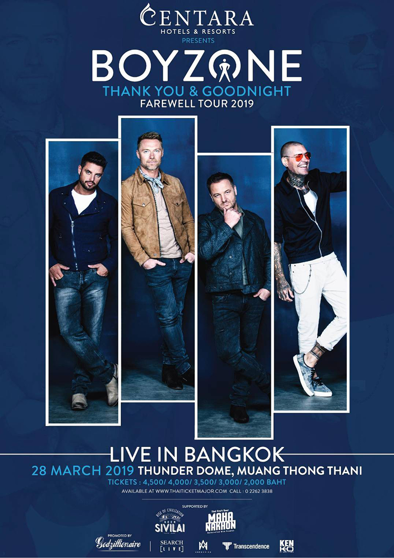 Boyzone Thank You & Goodnight Farewell Tour 2019 Boyzone Thank You & Goodnight Farewell Tour 2019