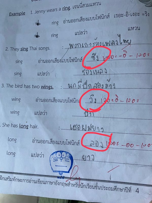 วิชาภาษาอังกฤษ Phonics เขียนคำอ่าน ภาษาไทย หลักสูตรไหน สอนท่องจำผิด ๆ