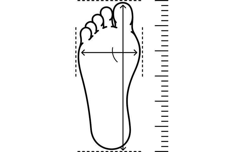 ไซซ์รองเท้าวัดยังไง วิธีวัดขนาดเท้าและเทียบไซซ์รองเท้าผู้ชาย
