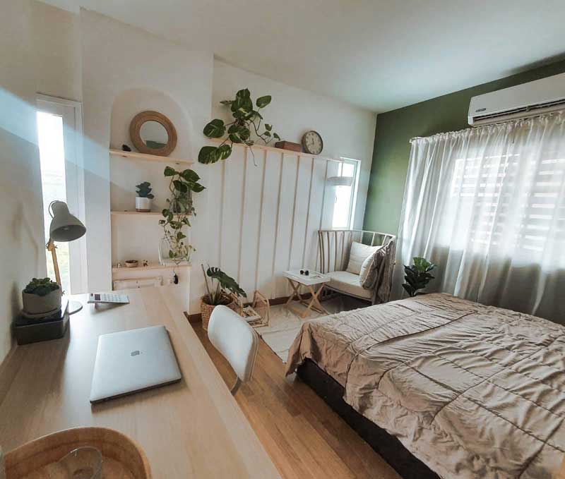 รีโนเวทห้องนอนสไตล์ Nordic แต่งห้องนอนเอง ด้วยงบ 5,000 บาท