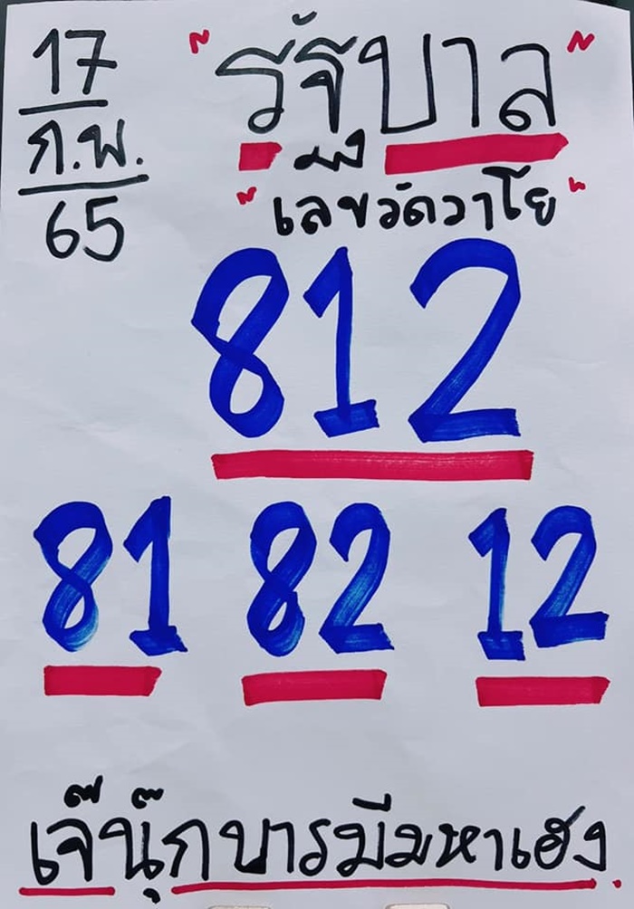 Thai lottery 01 November 2024