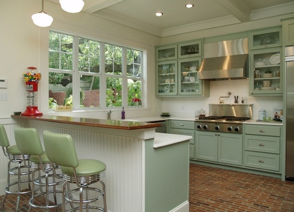 ห้องครัวสีเขียวอ่อน แบบ ห้องครัวสีเขียวอ่อน