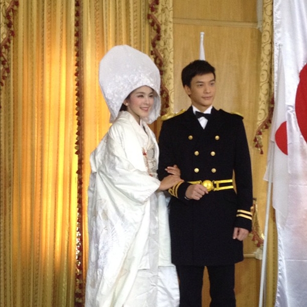 ภาพงานแต่ง โกโบริ - อังศุมาลิน ในละคร คู่กรรม 2556
