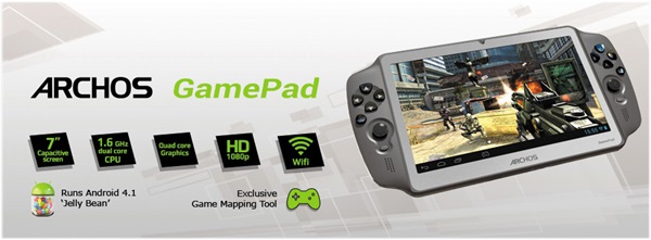 Archos GamePad แท็บเล็ตเกมเมอร์ เตรียมขายในอเมริกา ก.พ. นี้