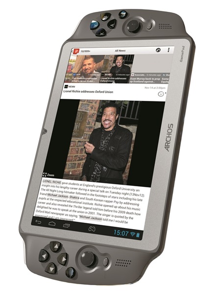 Archos GamePad แท็บเล็ตเกมเมอร์ เตรียมขายในอเมริกา ก.พ. นี้