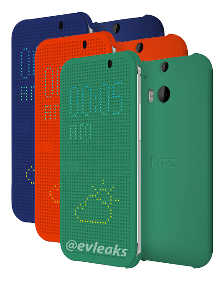 หลุดภาพเคส HTC All New One แสดงข้อมูลบนหน้าจอได้แม้ไม่ได้เปิดฝาเคส